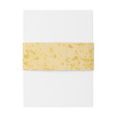 Gold Faux Glitter Embellishing Wedding Uitnodigingen Wikkel (Achterkant Voorbeeld)