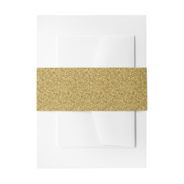 Gold Faux Glitter Invitation Belly Band Uitnodigingen Wikkel