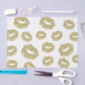 Gold Faux Glitter Kusses Tissuepapier (Craft)
