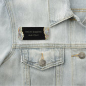 Gold faux glitter-label naamplaatje (In situ)