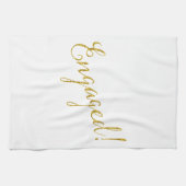 Gold Faux Glitter Metallic Sequins Theedoek (Horizontaal)