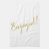 Gold Faux Glitter Metallic Sequins Theedoek (Verticaal)