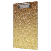 Gold Faux Glitter Ombre Klembord (Links)