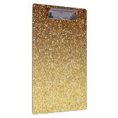 Gold Faux Glitter Ombre Klembord (Rechts)