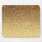 Gold Faux Glitter Ombre Muismat (Voorkant)
