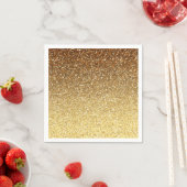 Gold Faux Glitter Ombre Servetten (Insitu)