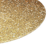 Gold Faux Glitter Ombre Snijplank (Hoek)