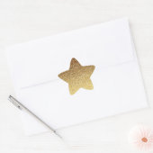 Gold Faux Glitter Ombre Ster Sticker (Envelop)