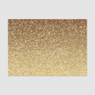 Gold Faux Glitter Ombre Tissuepapier
