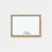 Gold Faux Glitter Post-it® Notes (Voorkant)