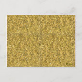 Gold FAUX Glitter Snowflake Tafelnummer Kaart (Achterkant)