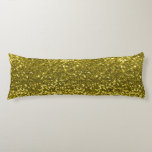 Gold Faux Glitter Sparkle Print Lichaamskussen<br><div class="desc">Voeg wat glans toe aan je bedding met deze geweldige faux glitter print body pillow in goud. Al de stijl van glitter met geen krasheid op deze zachte, knuffelbare lichaamslussen.</div>
