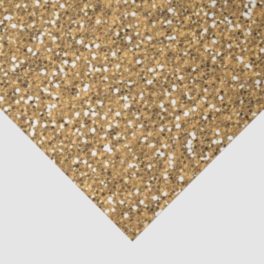 Gold Faux Glitter Tissuepapier (Detail)