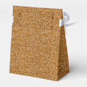 Gold Faux Glitter Wrapping Paper Bedankdoosjes (Achterkant)