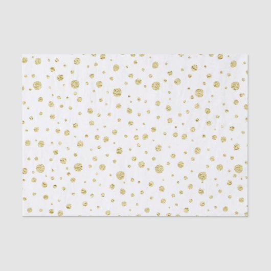 Gold Faux Glitter Wrapping Paper Tissuepapier (Voorkant)
