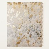 Gold Faux Koeienhuid Print Metallic Cowgirl Wester Planner (Achterkant)