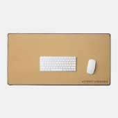 Gold Faux Leather Texture Design Bureaumat (Keyboard & Muis)