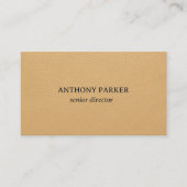 Gold Faux Leather Texture Design Visitekaartje (Voorkant)