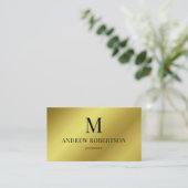 Gold Faux Metallic Holografie QR Code Visitekaartje (Staand voorkant)