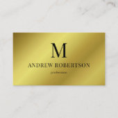 Gold Faux Metallic Holografie QR Code Visitekaartje (Voorkant)