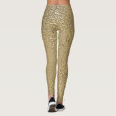 Gold Faux Metallic Leggings (Achterkant)