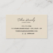 Gold Faux Modern Professional Luxe Unieke Visitekaartje (Achterkant)