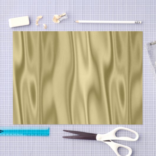 Gold Faux satin Fabric in mappen Tissuepapier (Craft)