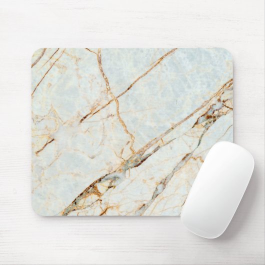 Gold Faux Shining Marble Pattern Girly Muismat (Met muis)