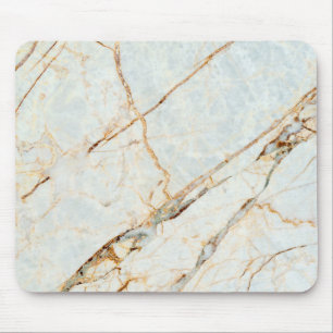 Gold Faux Shining Marble Pattern Girly Muismat