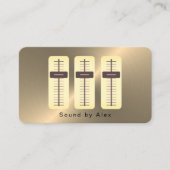 Gold Faux Sound Engineer Visitekaartje (Voorkant)