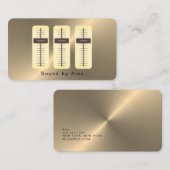 Gold Faux Sound Engineer Visitekaartje (Voorkant / Achterkant)