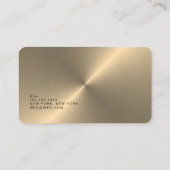 Gold Faux Sound Engineer Visitekaartje (Achterkant)