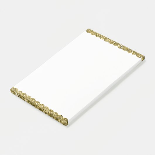 Gold Faux Sparkle Glitter Post-it® Notes (Schuin)