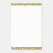 Gold Faux Sparkle Glitter Post-it® Notes (Voorkant)
