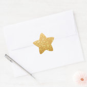 Gold Faux-Sticker Ster Sticker (Envelop)