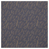 Gold Feather Print Stof (Swatch)
