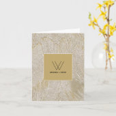 Gold Feathers Kaart (Gele Bloem)