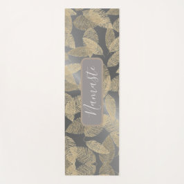 Gold Feathers op speciaal gepersonaliseerde stijlv Yogamat