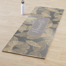 Gold Feathers op speciaal gepersonaliseerde stijlv Yogamat