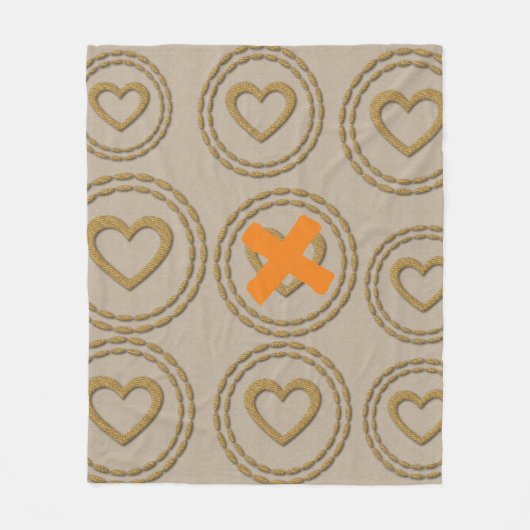 Gold Feestdagen Vibe Fleece Deken (Voorkant)