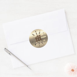 Gold Feestdagen Vibe Ronde Sticker