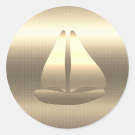 Gold Feestdagen Vibe Ronde Sticker