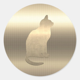 Gold Feestdagen Vibe Ronde Sticker