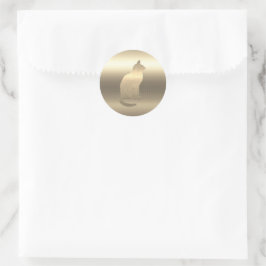Gold Feestdagen Vibe Ronde Sticker
