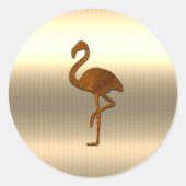 Gold Feestdagen Vibe Ronde Sticker (Voorkant)