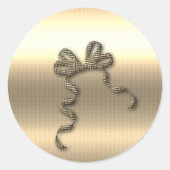 Gold Feestdagen Vibe Ronde Sticker (Voorkant)