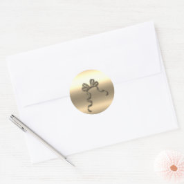 Gold Feestdagen Vibe Ronde Sticker