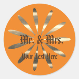 Gold Feestdagen Vibe Ronde Sticker