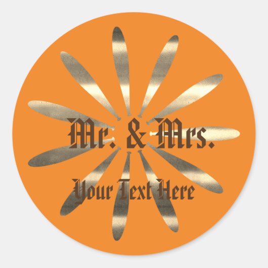 Gold Feestdagen Vibe Ronde Sticker (Voorkant)