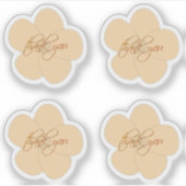 Gold Feestdagen Vibe Sticker (Voorkant)